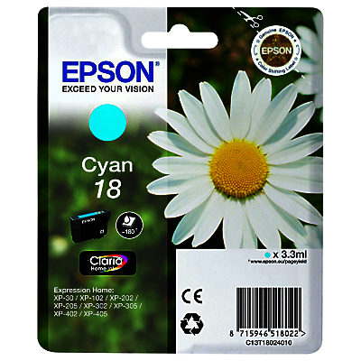 Epson Daisy 18 Colour Ink Cartridge Cyan